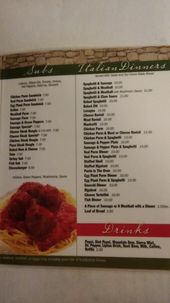Sal's Original Italian Pizza Menu image 1